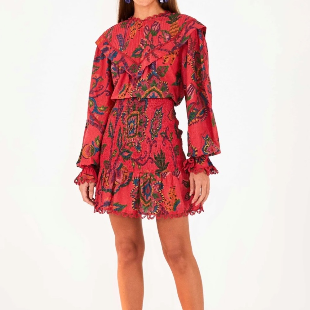 Farm Rio Tapestry Mini Dress